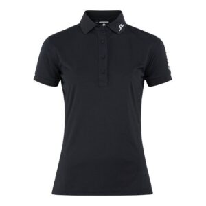 J.Lindeberg Tour Tech Golf Halbarm Polo schwarz