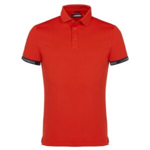 J.Lindeberg Guy Regular Halbarm Polo rot