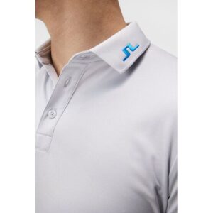 J.Lindeberg KV Regular Fit Halbarm Polo hellgrau