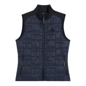 J.Lindeberg Quilt Hybrid Nylon Weste navy