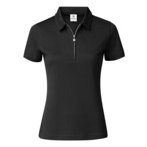 Daily Sports PEORIA Halbarm Polo schwarz