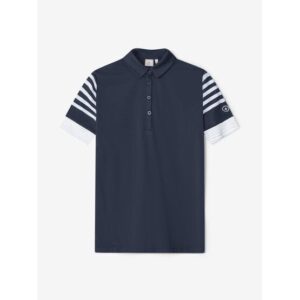 Cross STRIPE Halbarm Polo navy