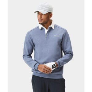 Macade Golf Range Longsleeve Shirt Langarm Polo hellblau