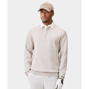 Macade Golf Range Longsleeve Shirt Langarm Polo beige