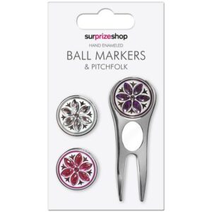 Surprizeshop Pitchgabel & Ballmarker Set silber