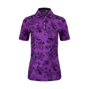 Kjus Enya Printed Halbarm Polo fuchsia