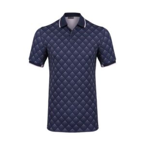 Kjus Spot Printed Halbarm Polo navy