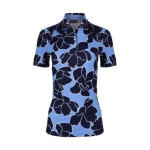 Kjus Enya Printed Halbarm Polo blau