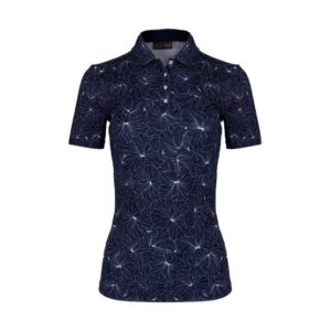 Kjus Enya Printed Halbarm Polo navy