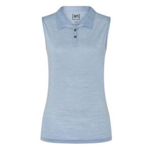 Super Natural ohne Arm Polo hellblau