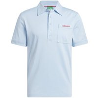 Adidas Golf Originals S Pocket Halbarm Polo hellblau