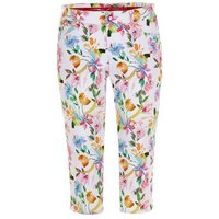 Alberto Mona C - summer flowers Capri Hose mehrfarbig