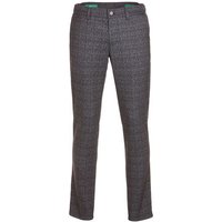 Alberto ROOKIE-7 - Jersey Check Chino Hose blau
