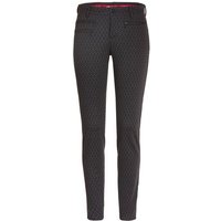 Alberto TINA - Black Jersey Print lang Hose schwarz