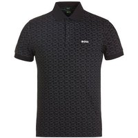 BOSS Paddy Striped C Halbarm Polo schwarz