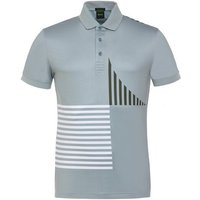BOSS Paddy Striped C1 Halbarm Polo oliv