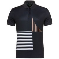 BOSS Paddy Striped C1 Halbarm Polo schwarz