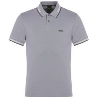 BOSS Paul Halbarm Polo grau