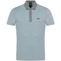 BOSS Paule Rib Halbarm Polo oliv
