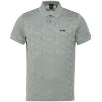 BOSS Pirax Striped C Halbarm Polo oliv