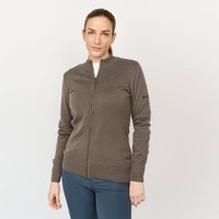 Backtee Ladies Windbreaker Full-Zip Windstopp Strick Jacke taupe