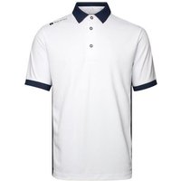 Backtee Mens Hole-in-one Halbarm Polo weiß 2 Backtee Mens Hole in one Halbarm Polo weiss