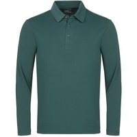 Backtee Mens Performance Langarm Polo dunkelgrün