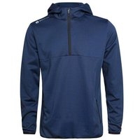 Backtee Mens Shield Hoodie Stretch Midlayer navy