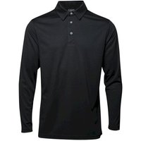 Backtee Performance Langarm Polo schwarz