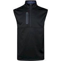 Backtee Shield Midlayer Slipover Windstopp Weste schwarz
