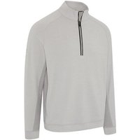 Callaway BRUSHED RIB 1/4 ZIP PULLOVER Stretch Midlayer grau melange