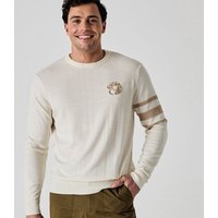 Callaway Legacy Triple Track Crew Neck Sweater Pullover ecru 2 Callaway Legacy Triple Track Crew Neck Sweater Pullover ecru