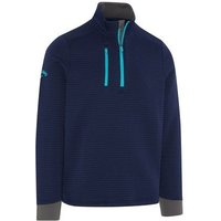 Callaway MIDWEIGHT TEXTURED 1/4 ZIP FLEECE Thermo Midlayer navy
