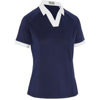 Callaway SHORT SLEEVE V-PLACKET COLORBLOCK navy