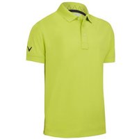Callaway SOLID RIBBED Halbarm Polo lime