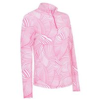 Callaway Stencil Floral Sun Protection Top Stretch Unterzieher pink 2 Callaway Stencil Floral Sun Protection Top Stretch Unterzieher pink