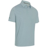 Callaway TEXTURED CHEV PRINTED Halbarm Polo hellgrün