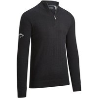 Callaway WINDSTOPPER 1/4 ZIPPED SWEATER Windstopp Strick schwarz