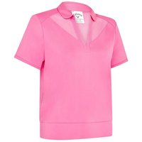 Callaway Waist Length Mesh Detail Halbarm Polo pink