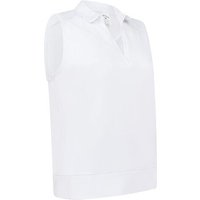 Callaway Waist Length Mesh Detail ohne Arm Polo weiß