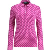 Chervo AFFARE Langarm Polo pink 2 Chervo AFFARE Langarm Polo pink 1