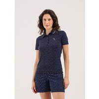 Chervo ALLPRINT Halbarm Polo navy