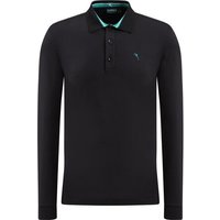 Chervo AROMATICO Langarm Polo schwarz