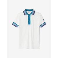 Cross STRIPE Halbarm Polo weiß