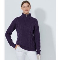 Daily Sports CABLE LS Pullover Lining Windstopp Strick lila
