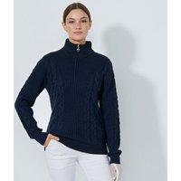 Daily Sports CABLE LS Pullover Lining Windstopp Strick navy