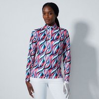 Daily Sports CARIRA Half Neck Langarm Polo mehrfarbig