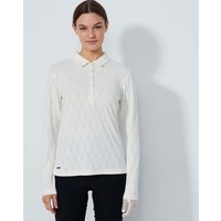 Daily Sports GRAPHIC Jaquard Langarm Polo offwhite
