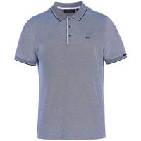 Daniel Springs 2-Tone Pique Halbarm Polo dunkelblau