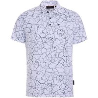 Daniel Springs Crack Druck Funktions Halbarm Polo weiß